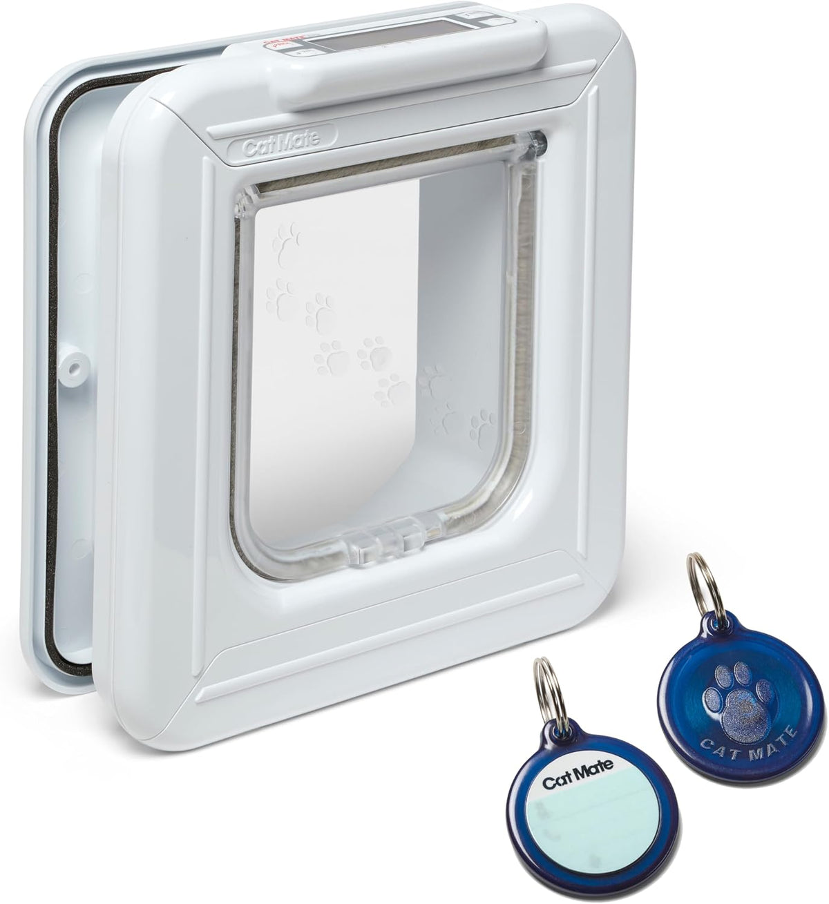 Cat Mate Elite I.D. Disc Cat Flap with Timer Control, White