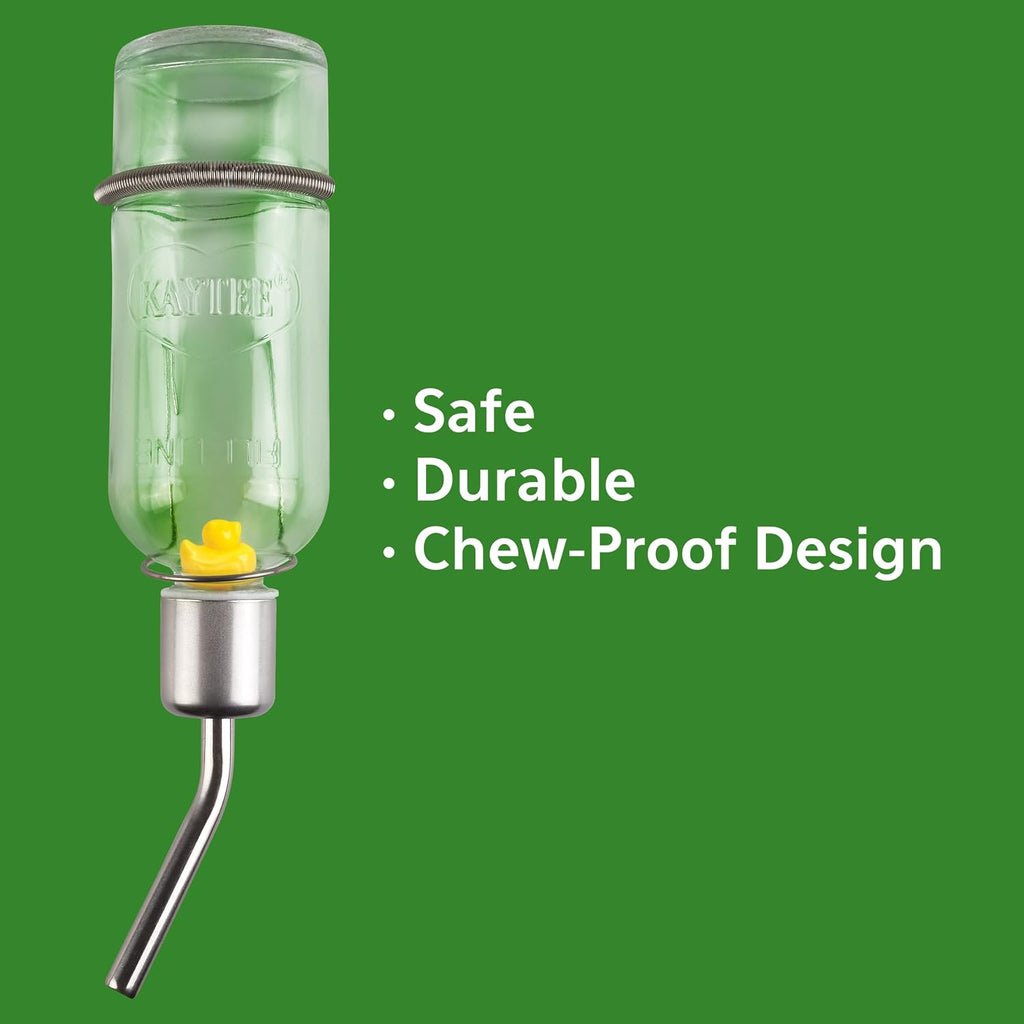 Kaytee Chew-Proof Water Bottle for Pet Hamsters, Gerbils and Rats, 6 oz