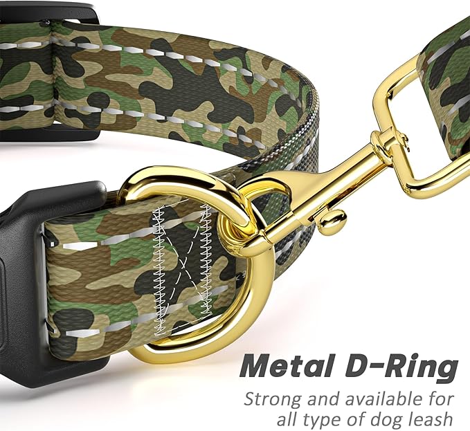 MOODEL Reflective Dog Collar for Small Dogs Cats, Cute Camouflage Adjustable - Image 5