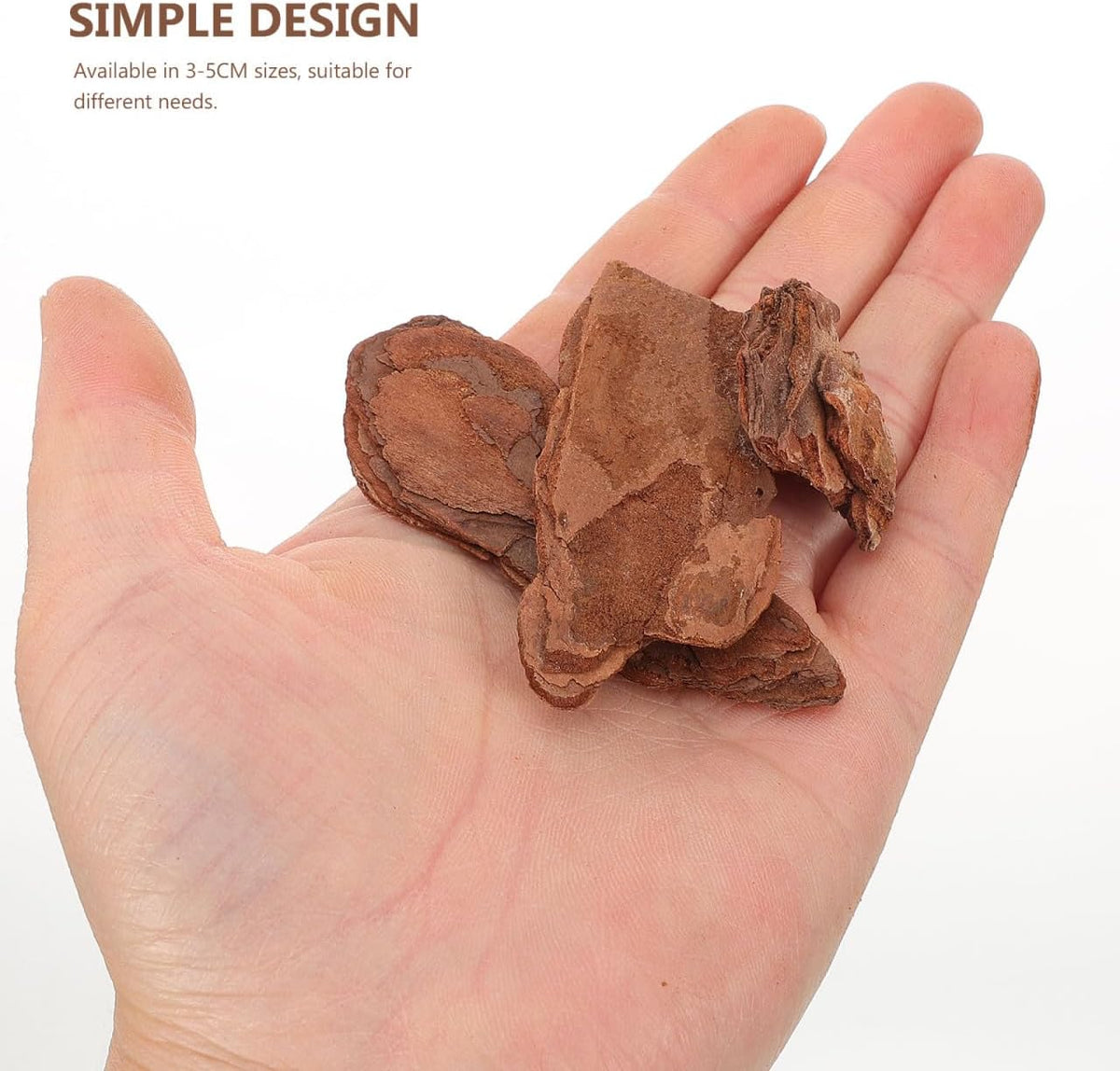 Kisangel 1Bag Natural Pine Bark Reptile Chips Terrarium Bedding Substrate