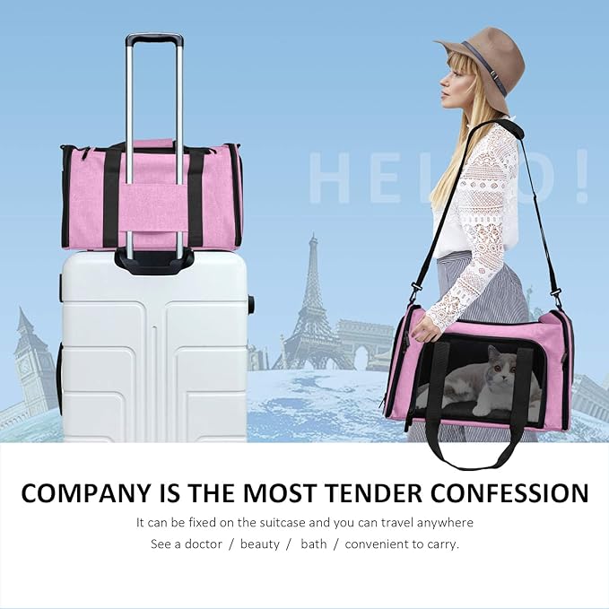Henkelion Large Cat Carriers Dog Carrier Pet Carrier - Image 6