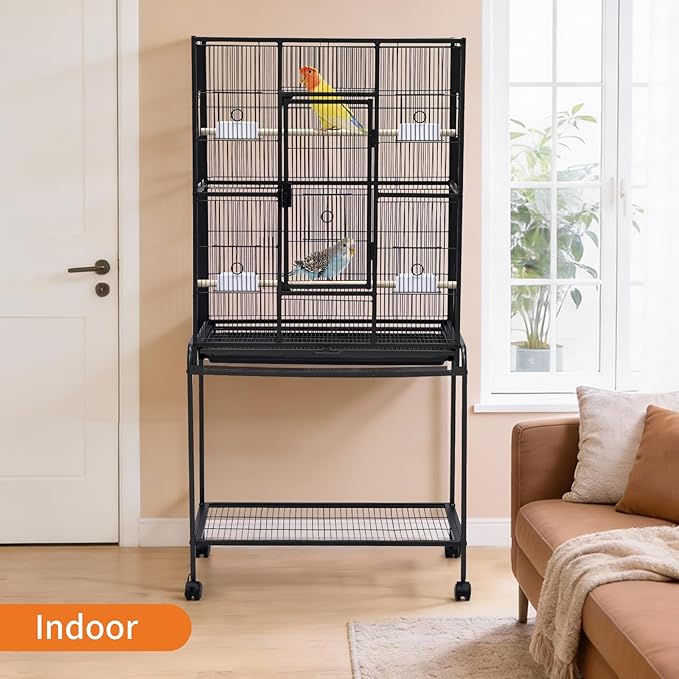 Large Bird Cage, 62.6" H Big Bird Cage - Image 5