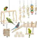 Hamiledyi 13Pcs Parrot Swing Chew Toys Bird Perches Platform by Hamiledyi