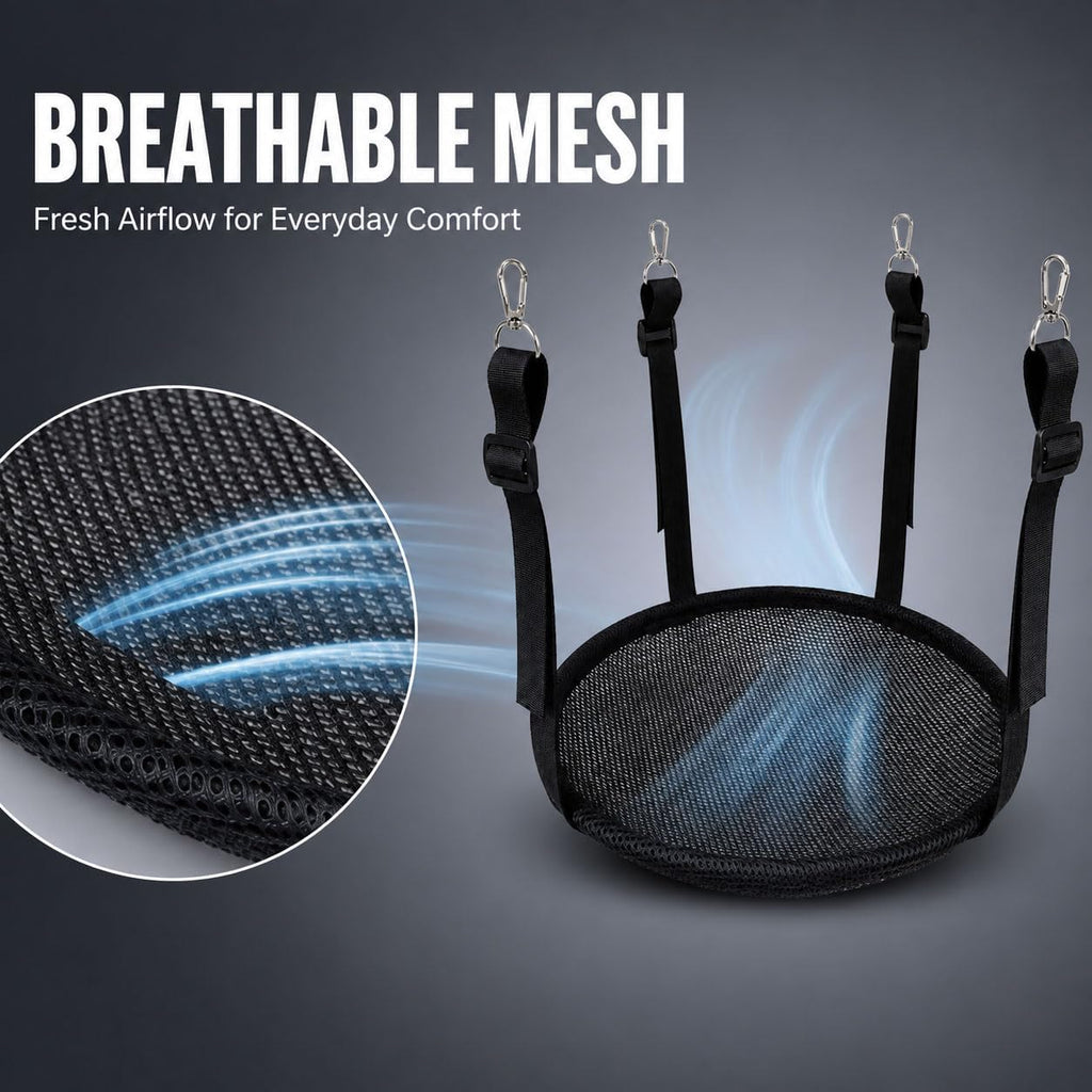 Reversible Ferret Hammock, Breathable Mesh Bed for Cage, Adjustable Straps