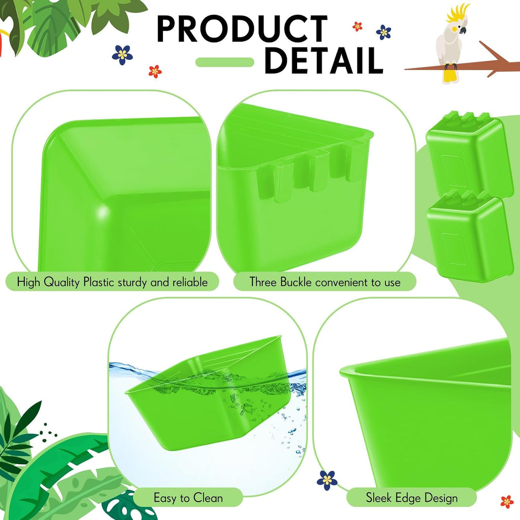 Maxdot 20 Pcs Chicken Water Feeder Cup 16 oz Large Watering Cup, Green