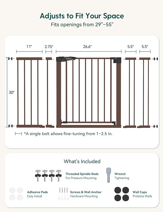 Babelio 29-55" Extra Wide Baby Gate - Image 7