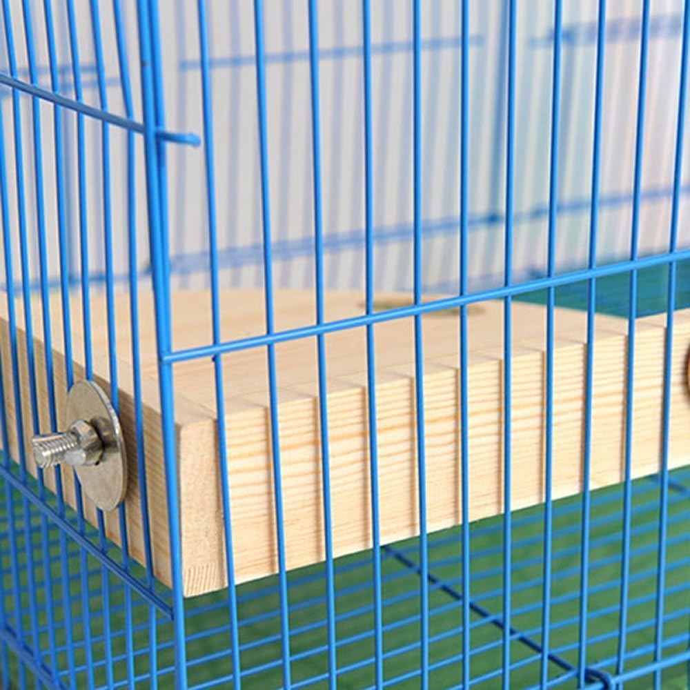 Hypeety Pet Platform Bird Wooden Playground Stand Perch Parakeet Conure Hamster Gerbil Rat Mouse Totoro Cage Accessories Small Animals Stands Exercise Toy