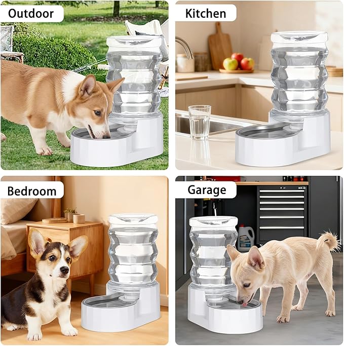 RIZZARI Automatic Gravity Pet Dispenser: 6.5L Large Capacity -No Power Needed - Image 4