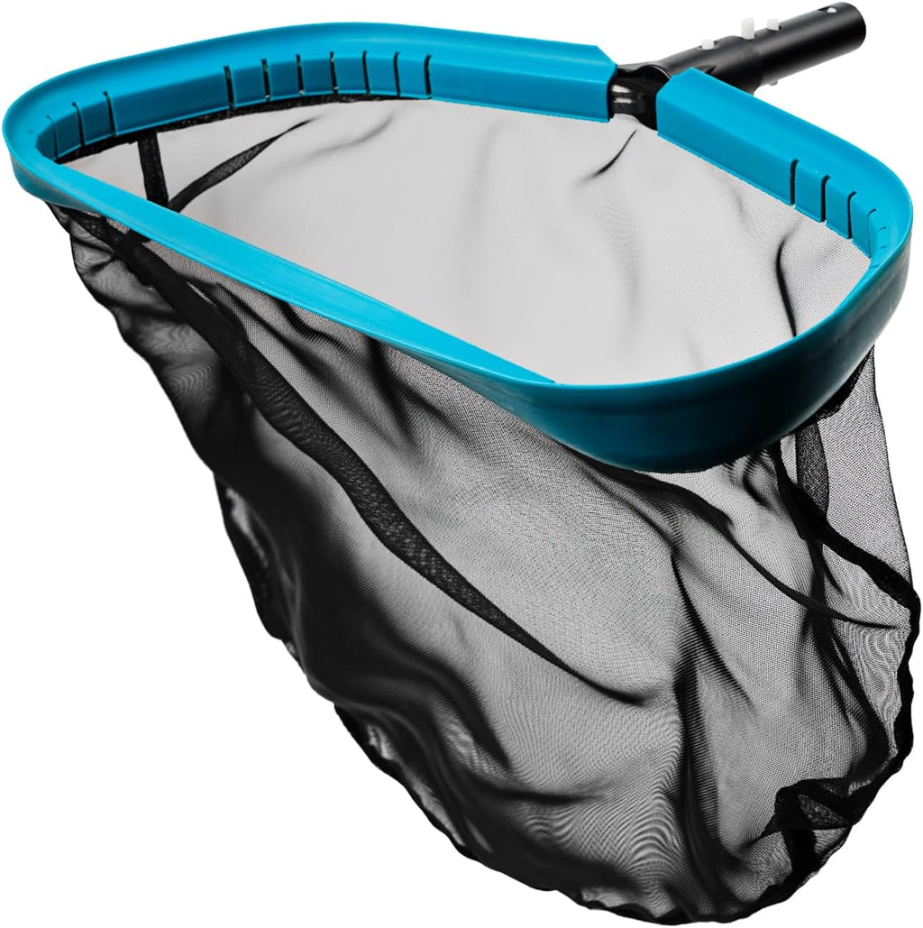 17.5" Aluminum Frame Pool Skimmer Rake Net, Deep Nylon Bag (No Pole)