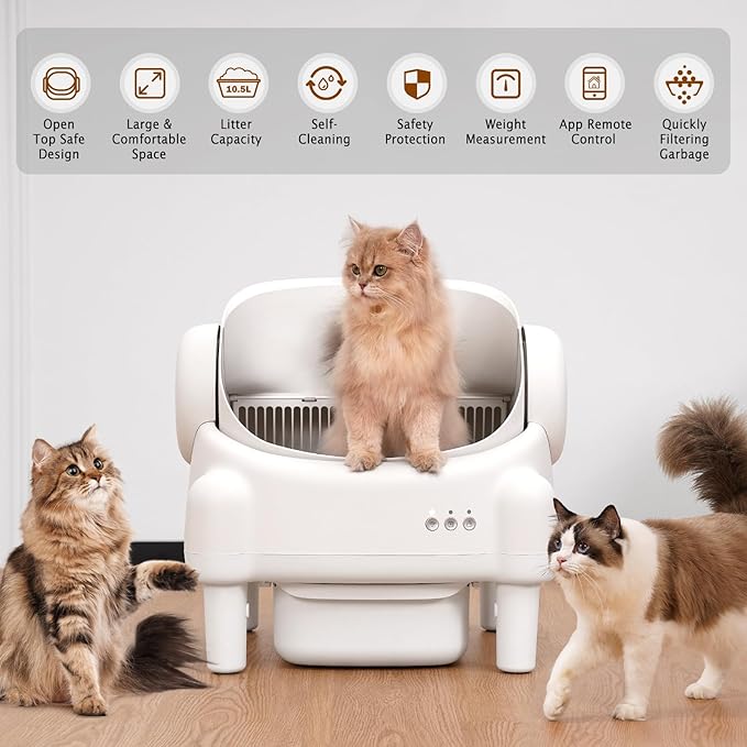 Self Cleaning Litter Box, Open Top Automatic Litter Box - Image 5