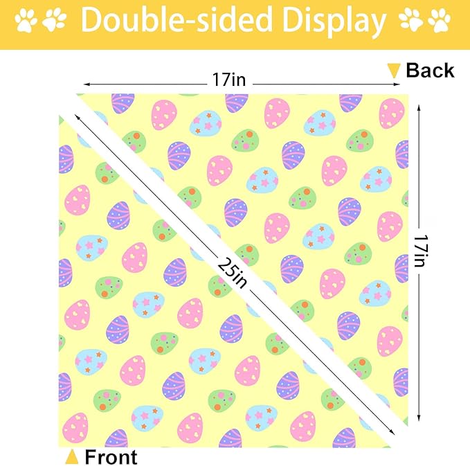 Easter Dog Bandana, 2 Pack Adjustable Holiday Party Birthday Pets Rabbit Easter - Image 5
