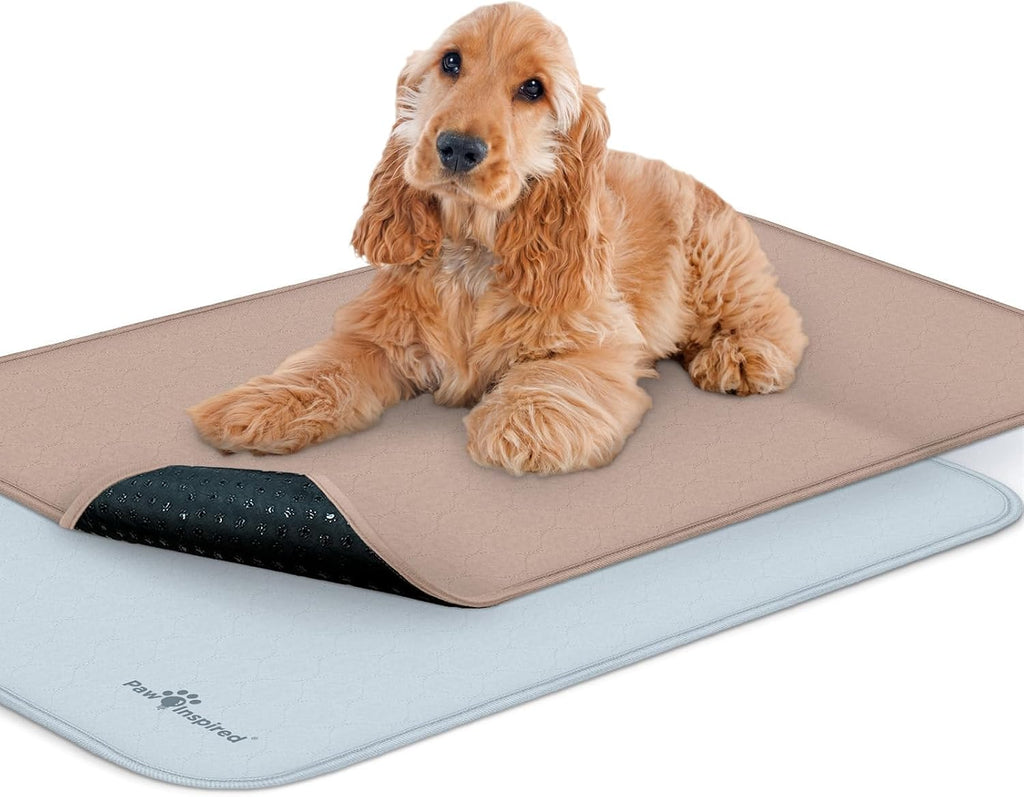 Paw Inspired Washable Crate Liners for Dogs, 47x29 Inch, 2 Pack