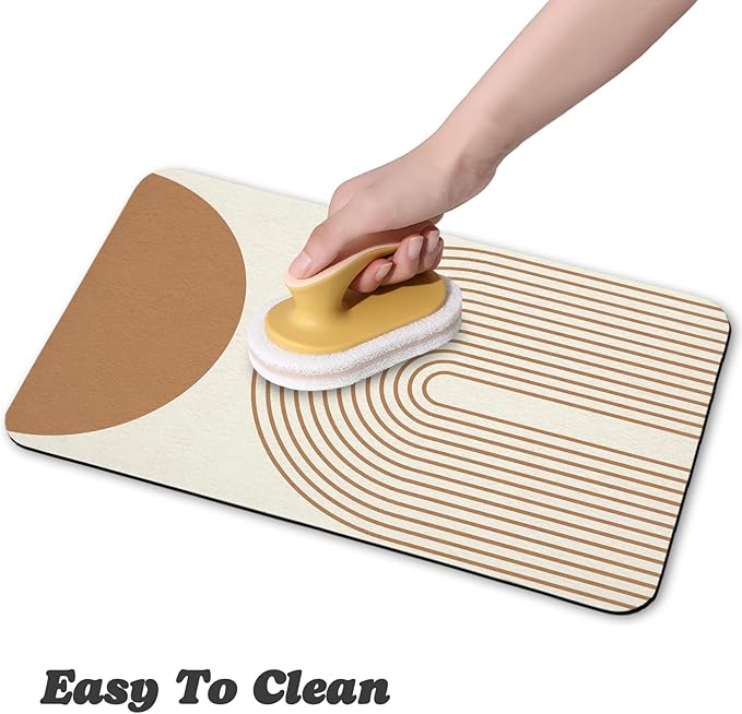 Dog Food Mats for Floors Waterproof, Cat Water Bowl Mats Pet Feeding Absorbent - Image 4