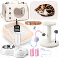 Eccliy 10 Pcs Kitten Starter Kit for Indoor, Classic, Small, White