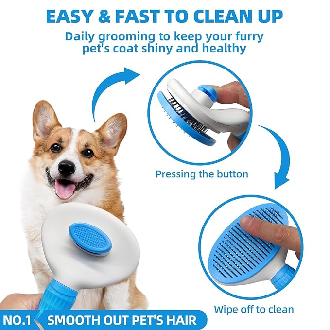 Bath Grooming Kit with Hair Brush, Towel & Scrubber Gloves - Image 2