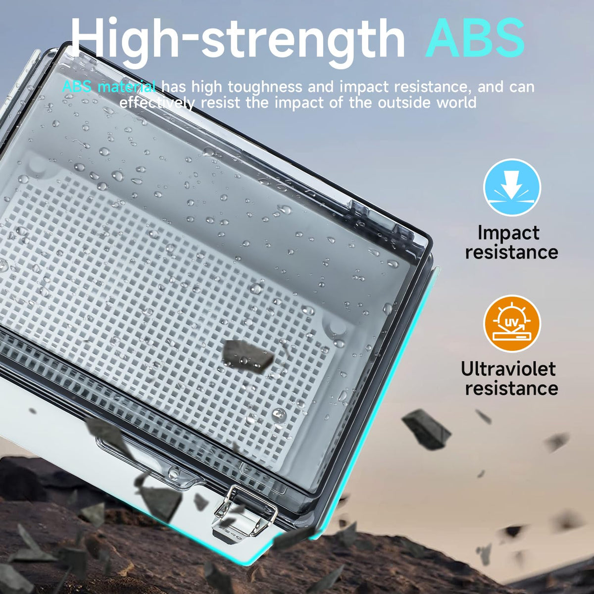 Junction Box Outdoor Waterproof Electrical Box Project IP67 ABS Enclosure