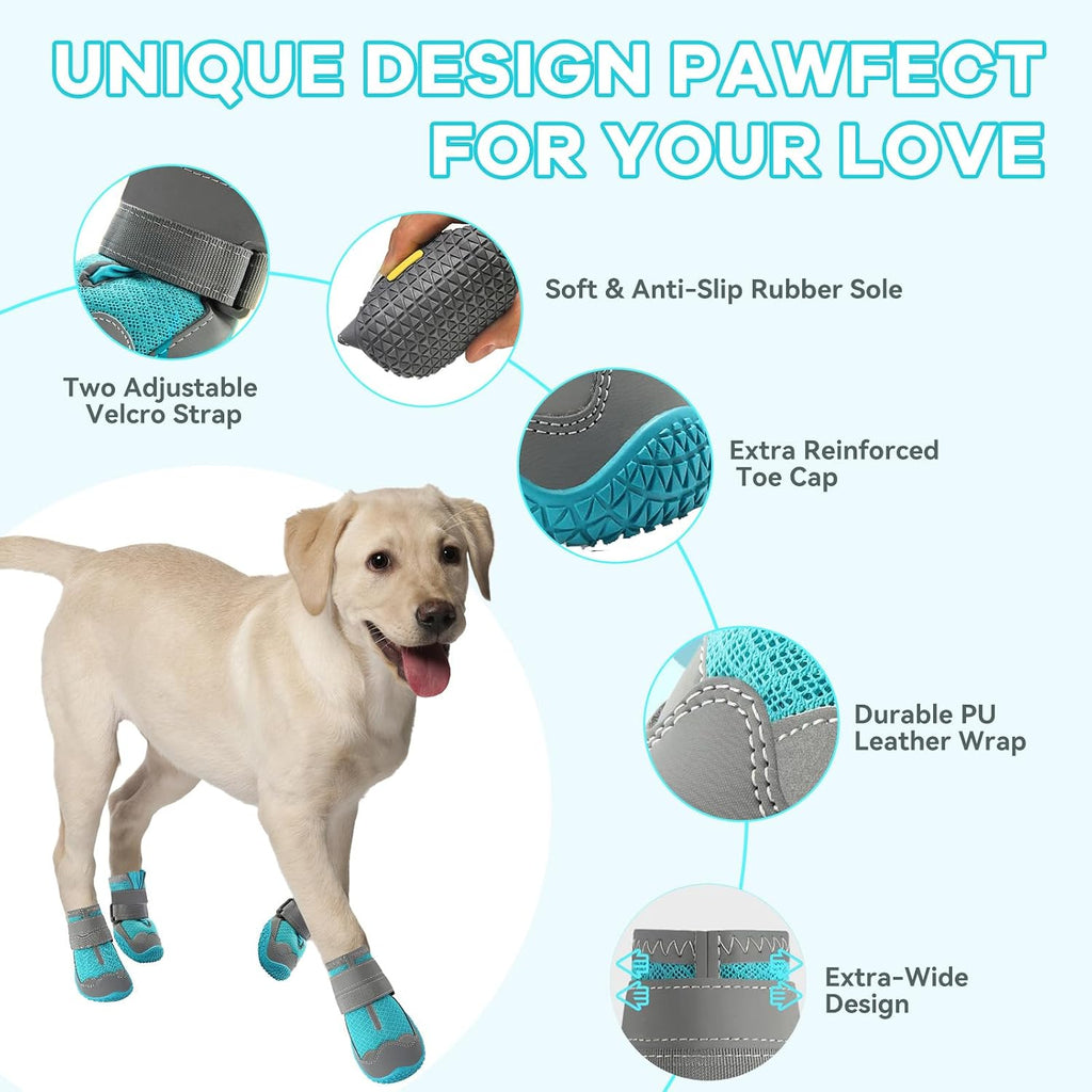 Dog Booties,Waterproof Dog Shoes for Large Medium Small Dogs