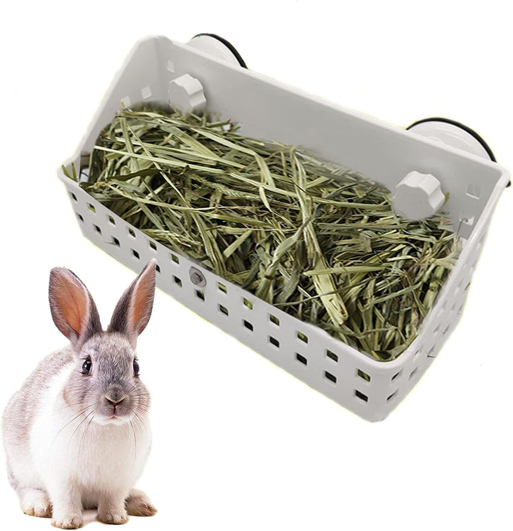 kathson Large Rabbit Hay Feeder Guinea Pig Hay Manger Holder Bunny Hay Feeder for Small Animal Chinchilla Ferret (12.5 X 4.5 X 5.3 inch)
