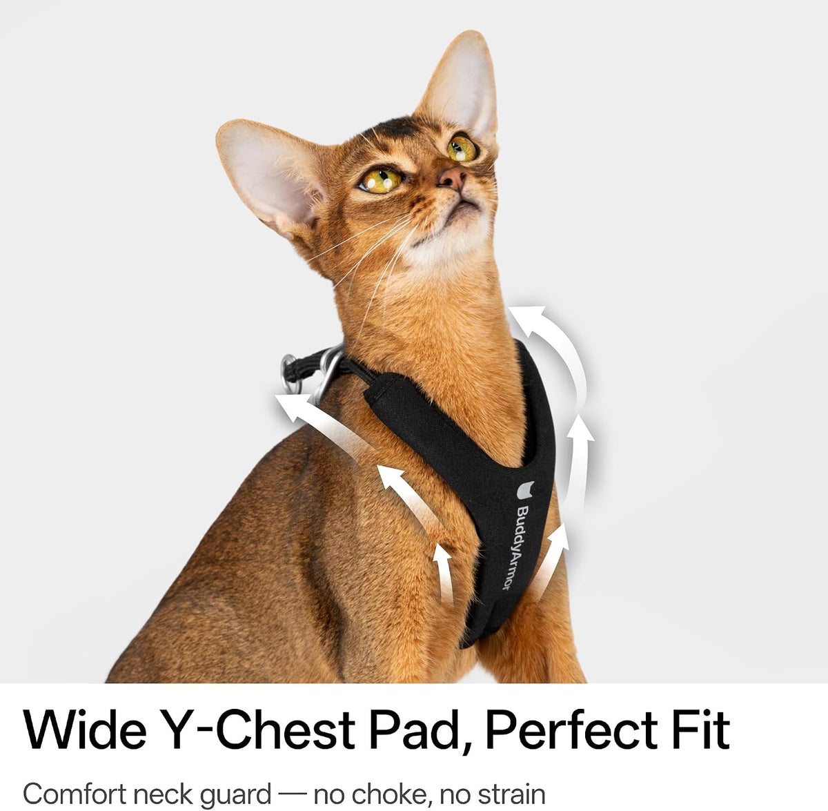 Escape Proof Y Shape Cat Harness Anti-Choke (Olive, S)