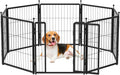Dog Playpen Indoors/Outdoor, 24 inch 8 Panels Dog Play Pen for Small Dogs, Rustproof Metal Pet Fence for RV Camping/Yard/Garden