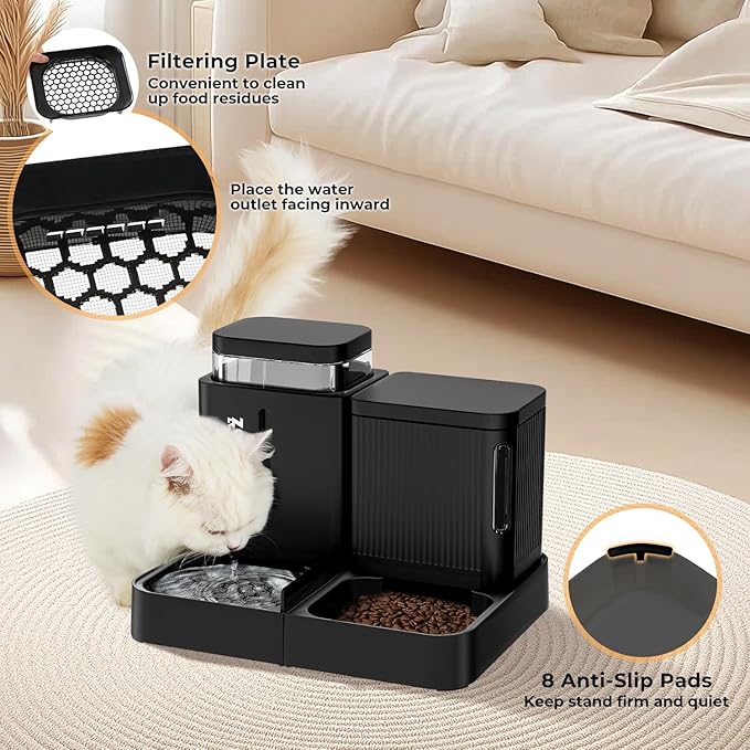Gravity Dog Food and Water Dispenser, 2 in 1 Automatic Dog Feeder - Image 4