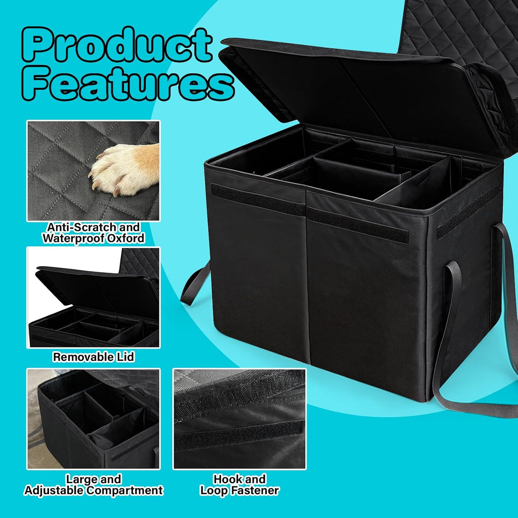 Dog Car Seat Extender with Storage, Car Seat Extender for Dogs