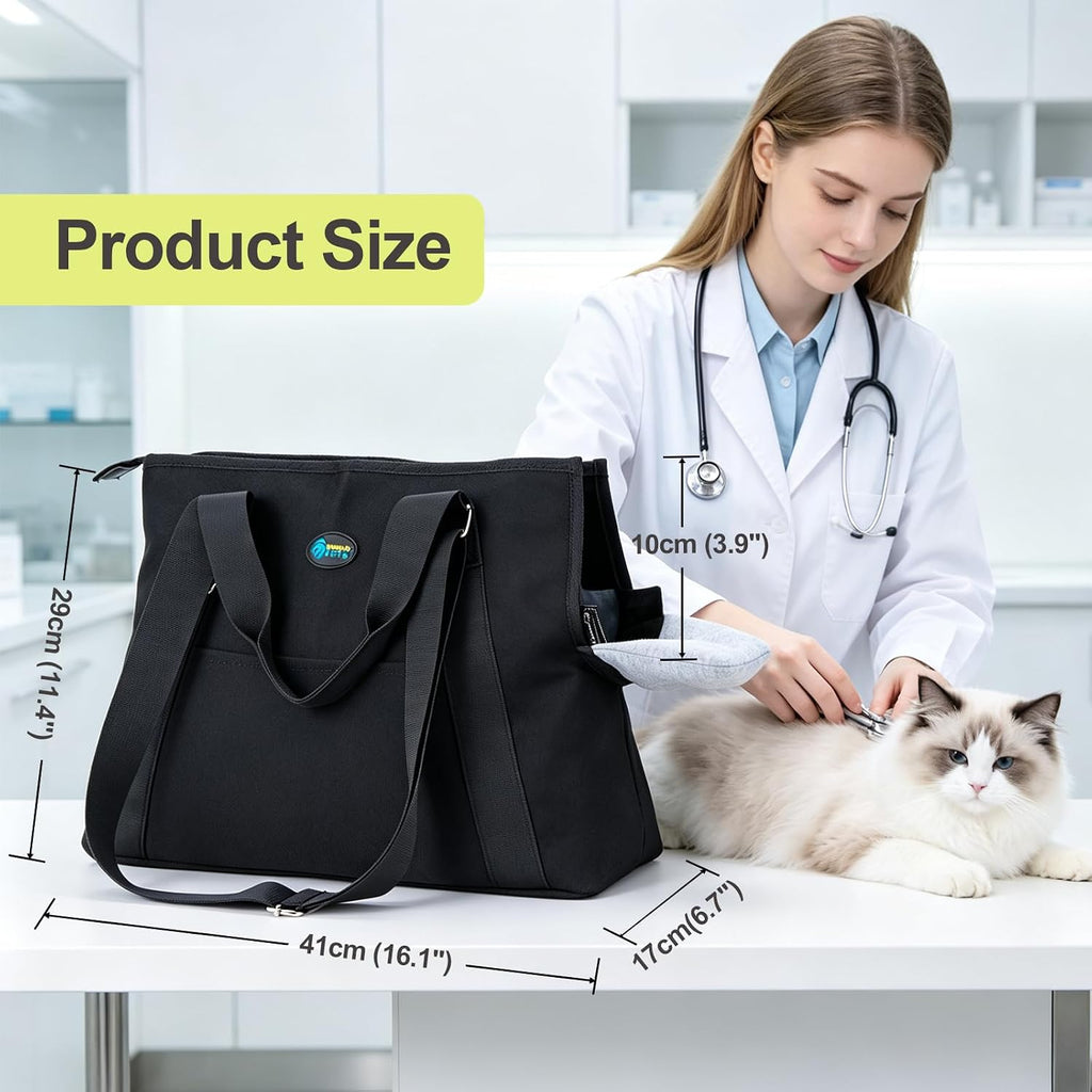 Ownpets Small Dog Pet Purse Carrier for Travel Vet Shopping, Up to14 lbs