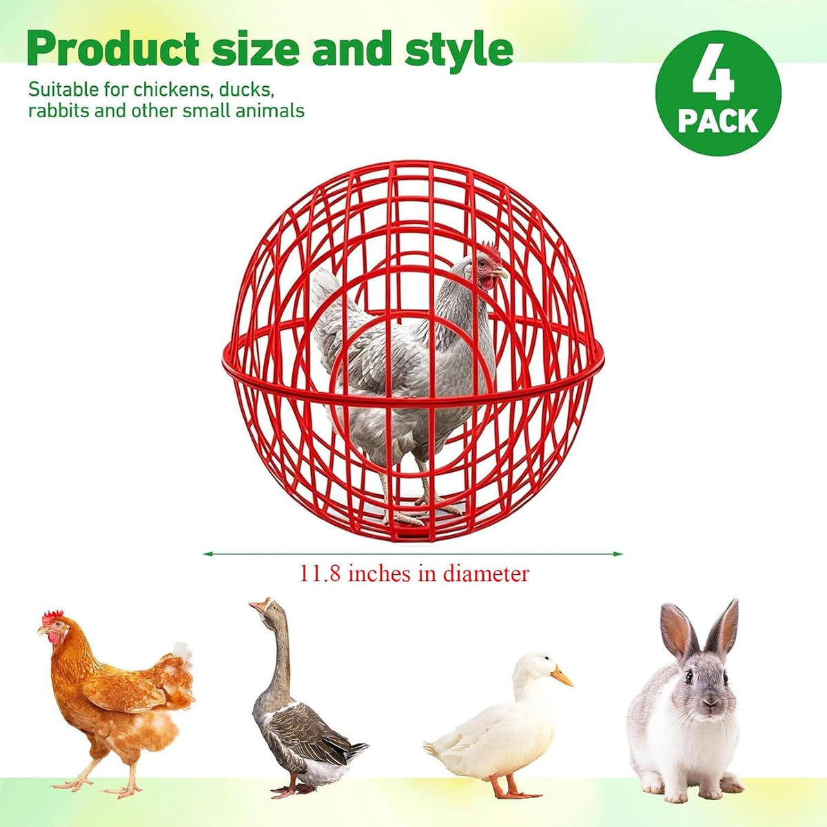 Chicken Ball Cage 4 Pack