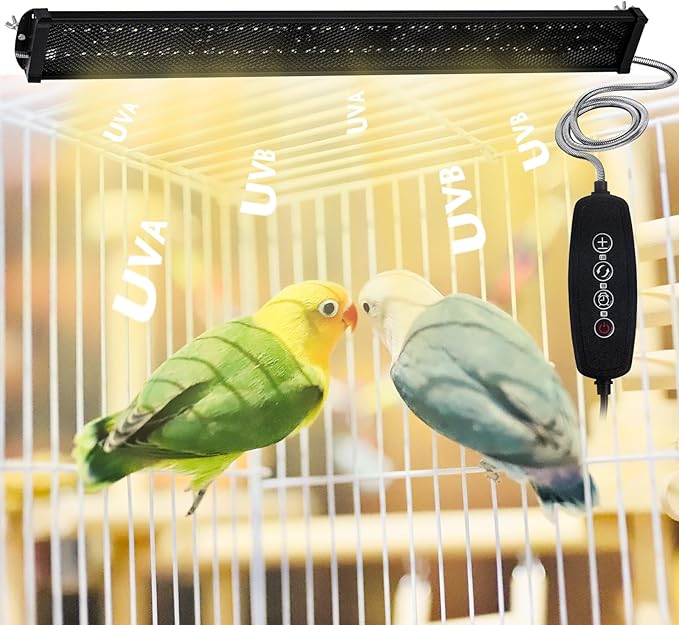 Bird Light for Cage, Full Spectrum LED Birdcage Lighting, Bird Lamp by Unknown
