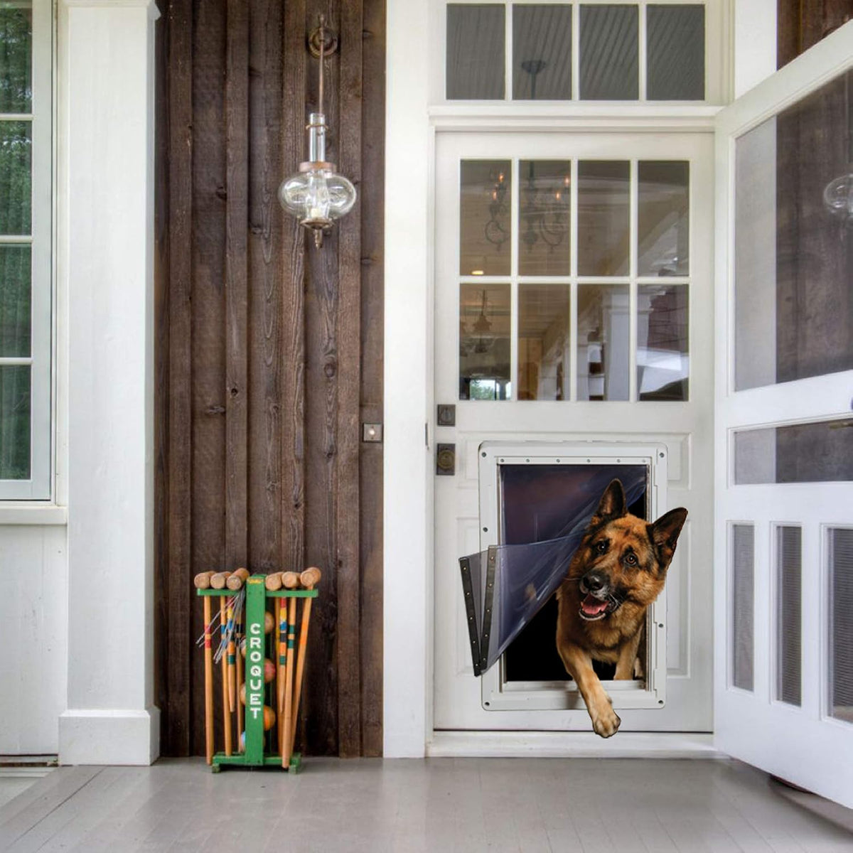 Ideal Pet Products Designer Series Ruff-Weather Pet Door, Large