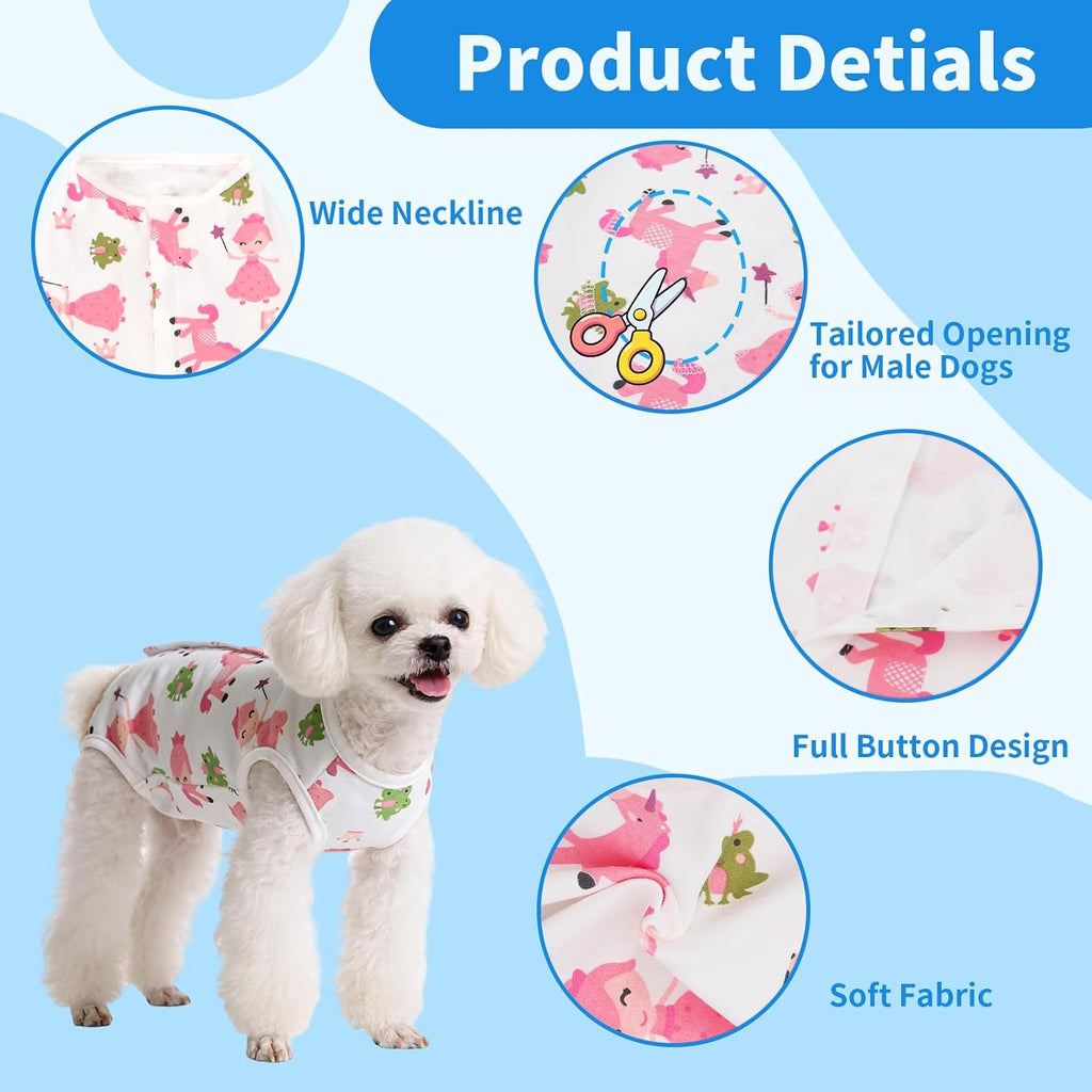 Coppthinktu Recovery Suit for Dogs After Surgery, Breathable Dog Onesie