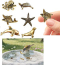 6 Pcs Copper Bath Disks Ornaments Mini Ocean Animal Shape– Starfish Turtle by Unknown