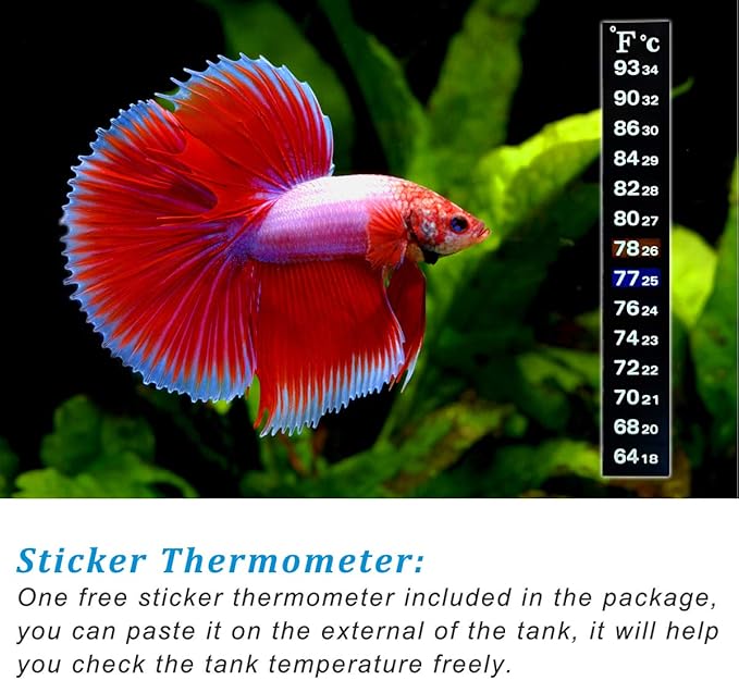 PULACO 25Watt Mini Aquarium Submersible Betta Heater - Image 5