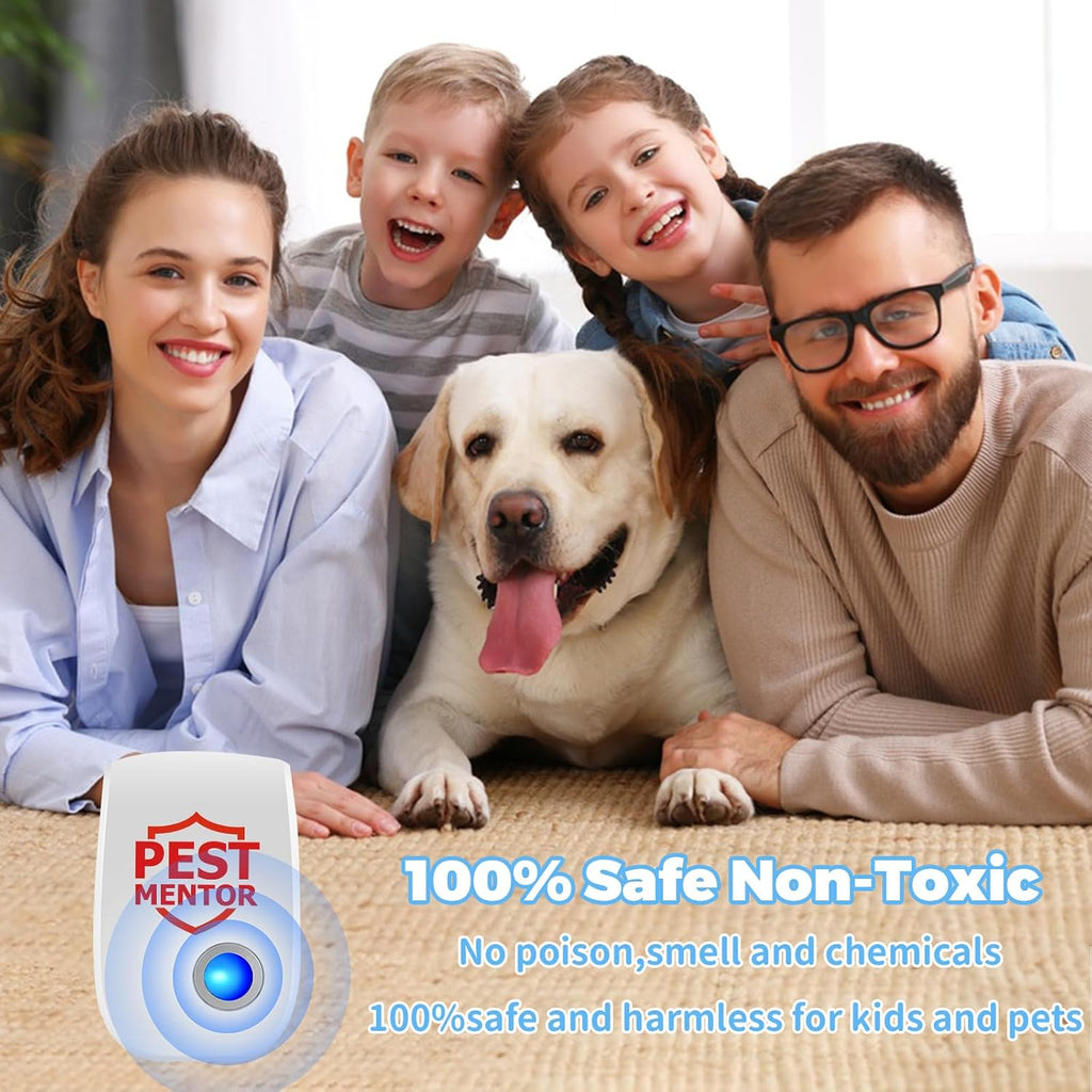Ultrasonic Pest Repellent 10 Pack, Indoor Mouse Repeller Plug in, Electronic Pest Control for Mice, Roaches, Spiders, Ants & Mosquitoes, Whole House Protection for Home Office Warehouse