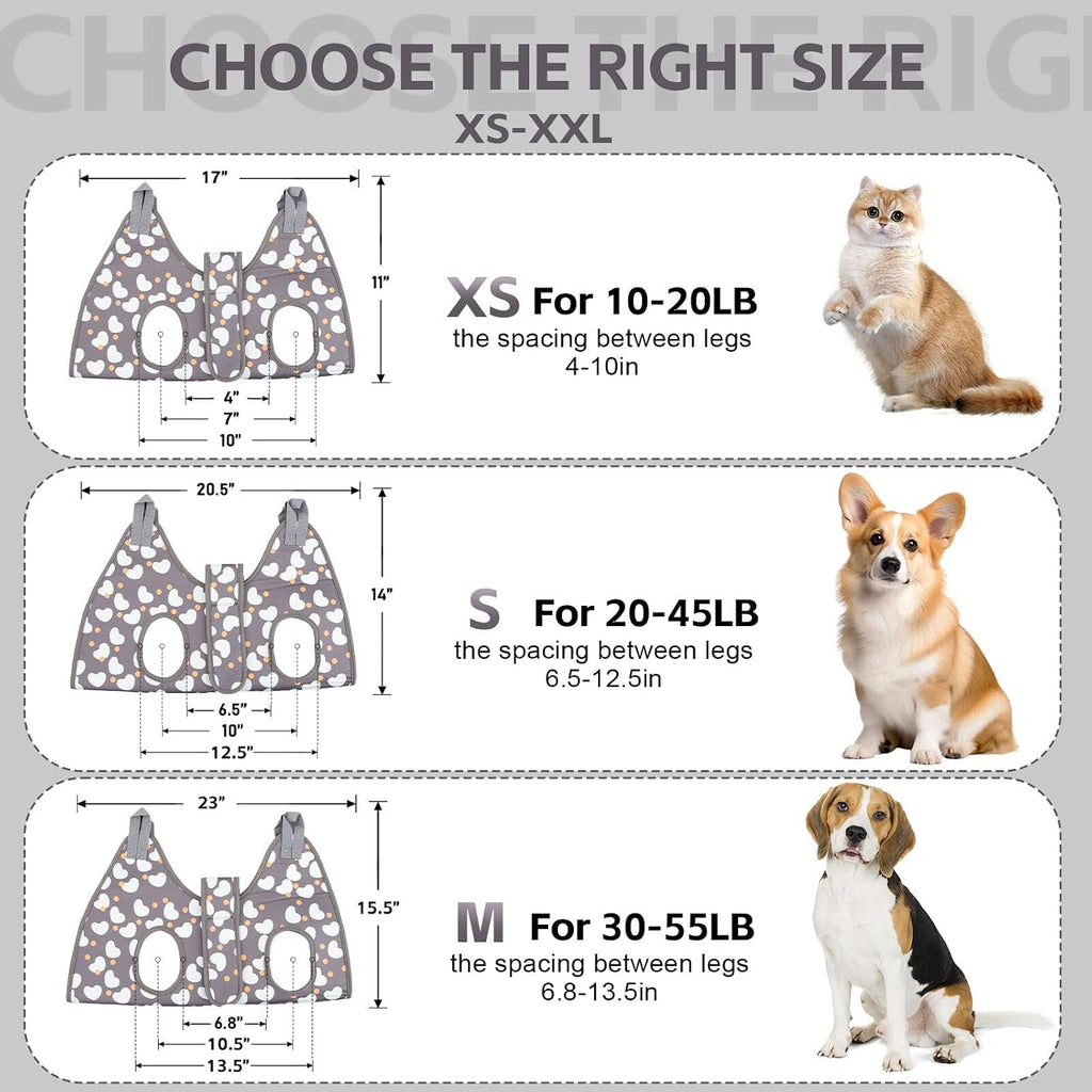 Pet Hammock & Harness for Small Dogs & Cats - Grooming Sling for Nail Trimming & Cutting