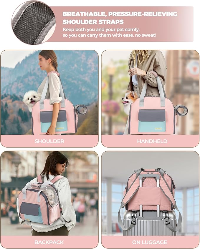 Expandable Cat & Small Dog Carrier Backpack, Soft-Sided Airline-Approved Pet - Image 5