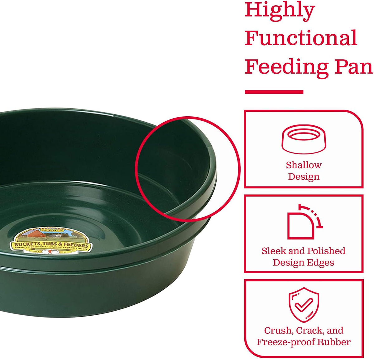 3 Gallon Plastic Utility Pan
