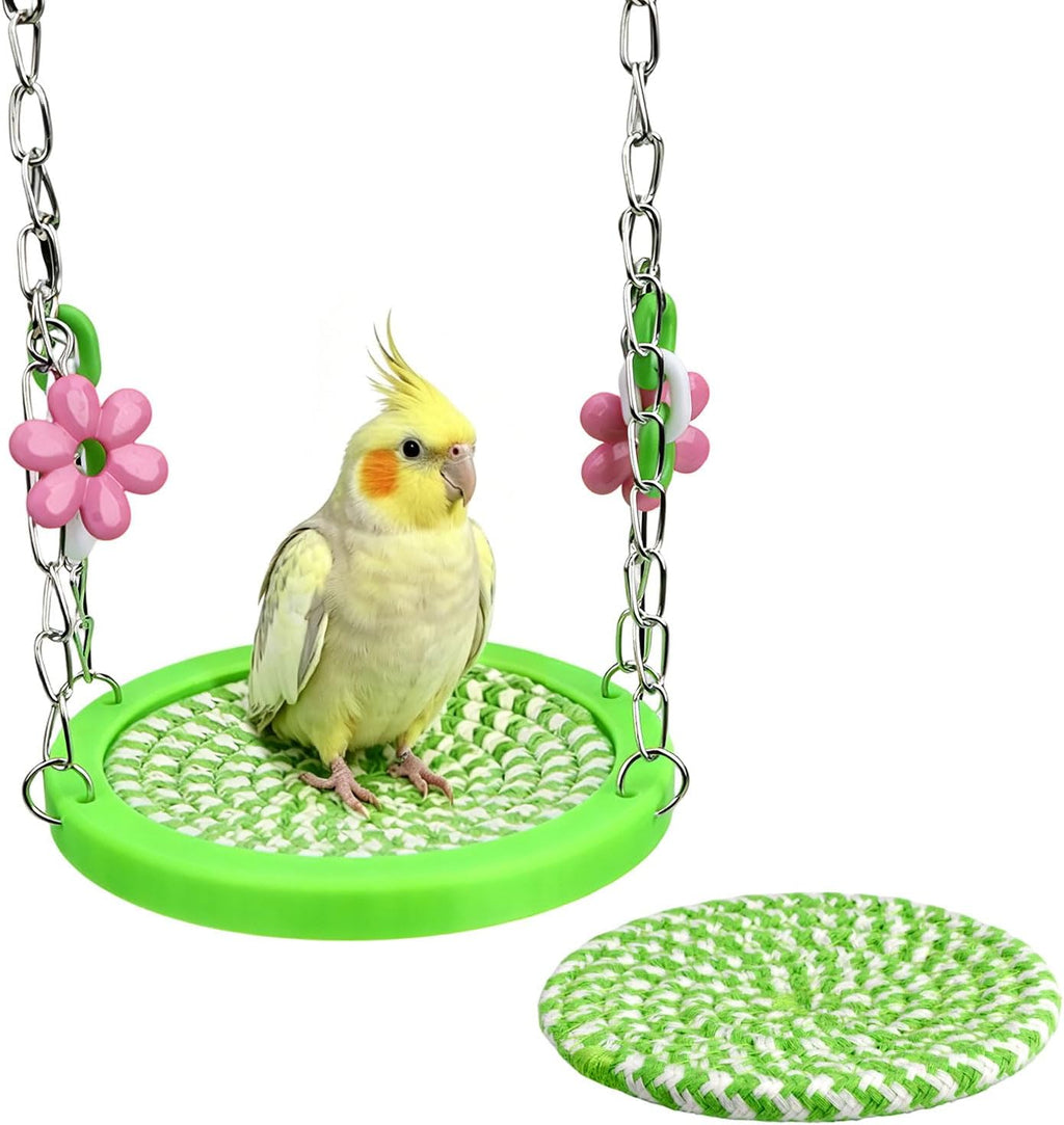 Litewoo Bird Swing Hammock Stand Climbing Toys for Parrot Cage
