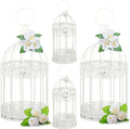 Sliner 4 Pcs Birdcage Candle Holder Valentine Decorative Bird Cages by Sliner