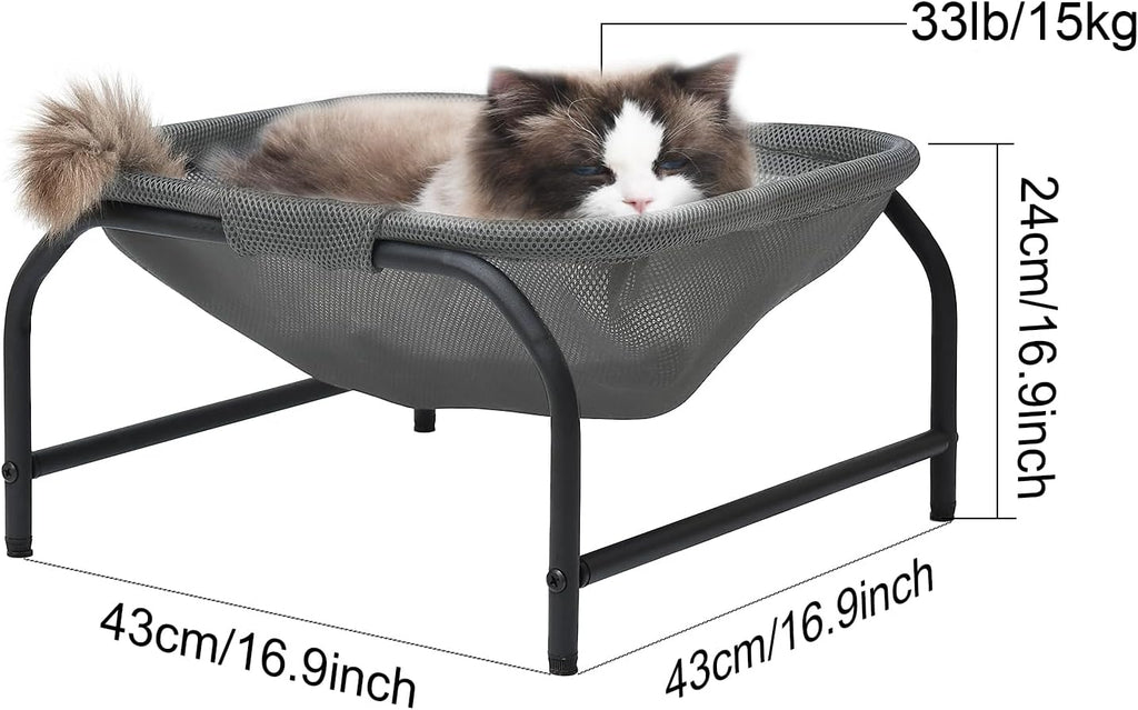 JUNSPOW Cat Bed [Designed for Big Cats] Cat Hammock Dog Bed