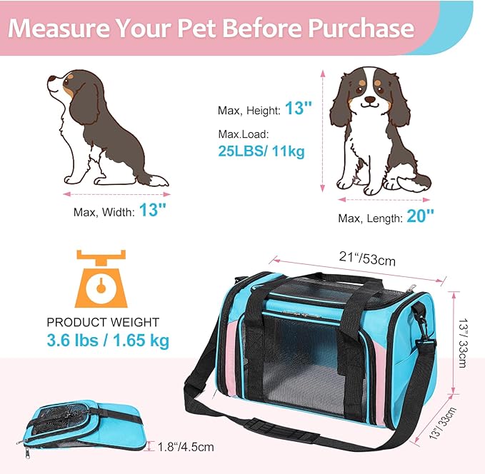 Discala Cat Dog Carrier Pet Carrier - Image 2