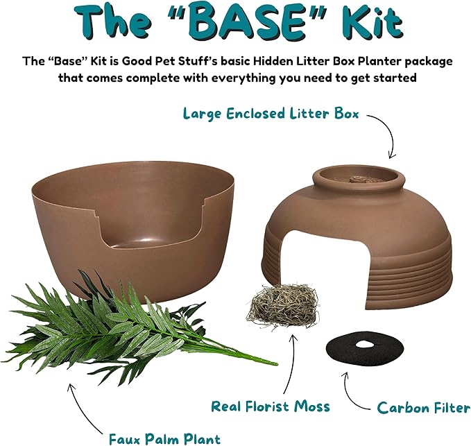 Good Pet Stuff Hidden Litter Box Planter, Decorative Cat Litter Enclosure - Image 6