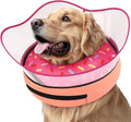 Supet Raised Inflatable Dog Cone Collar to Stop Licking, Soft Dog Cone by Supet