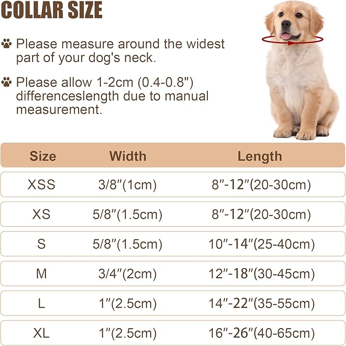 Reflective Dog Collar with Buckle Adjustable Safety Nylon Collars - Image 5