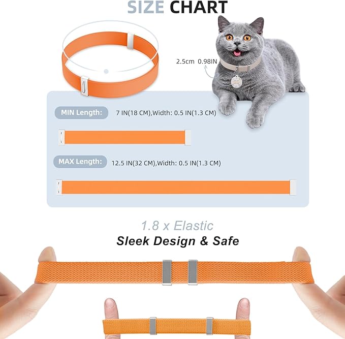 Cat Collar with Bell, Stretch Elastic Quick Release, Modifiable Pet Online - Image 5