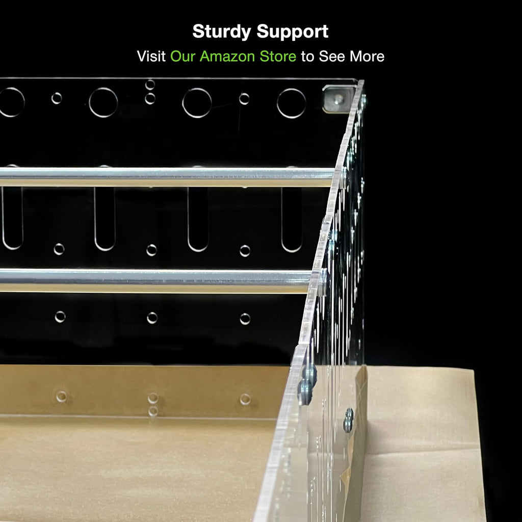 GuineaLoft™ Beams - 8 1-ft Aluminium Alloy Rods, Extendable to 4 2-ft Rods