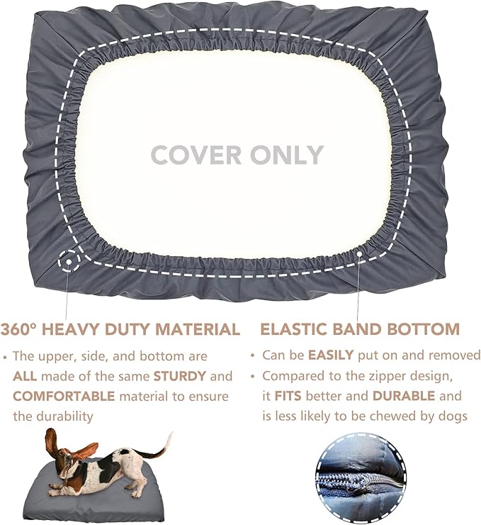 Dog Bed Cover Waterproof Replacement Machine Washable Covers - Image 2