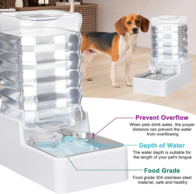 Automatic Dog and Cat Dispenser: 8L White Gravity Feeder - Image 5