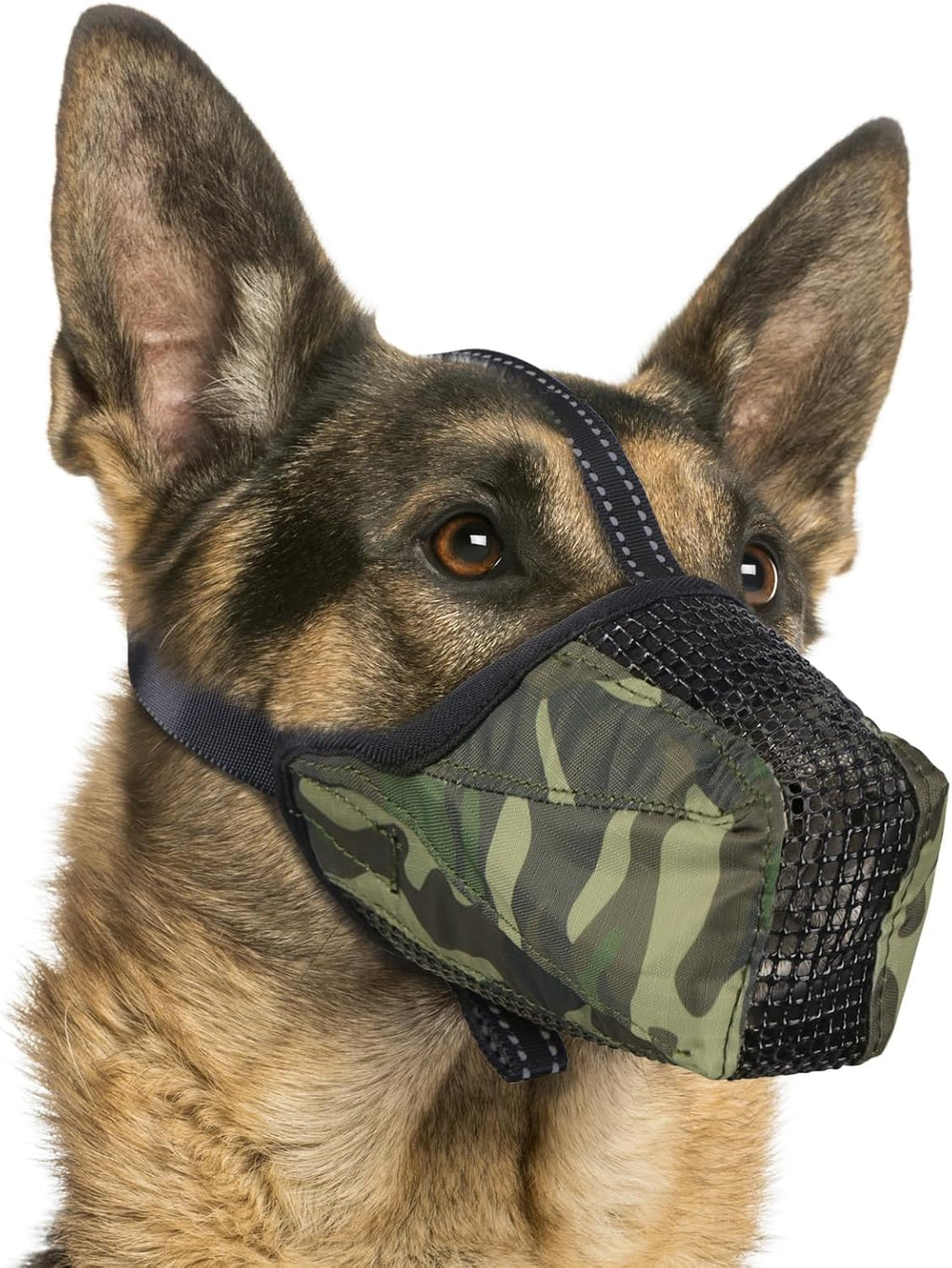 Dog Muzzle, Adjustable Soft Mesh Muzzle Anti-Biting, Chewing, Scavenging