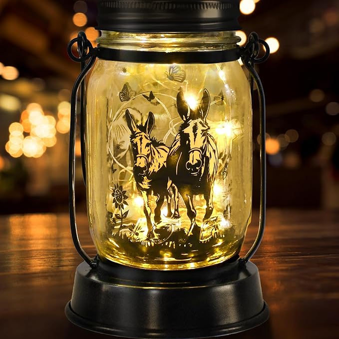kyoryuger Donkey Gifts for Women/Men Donkey Solar Lanterns Mom Birthday Burro - Image 8